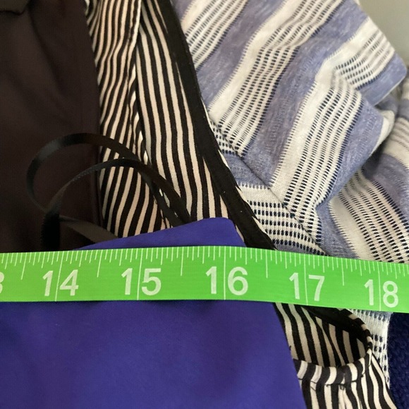 Milly Tank Top Womens Sz 4 Royal Blue Silk‎ Satin Halter Racerback - Picture 7 of 9